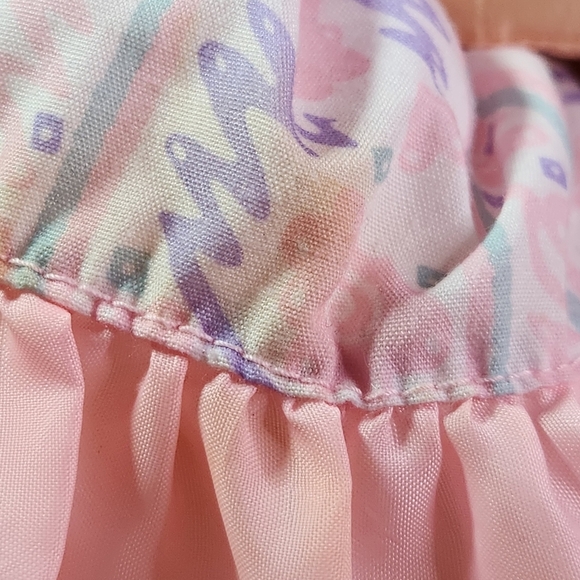 2/$30 Vintage 1992 Fisher Price Puffalump Kids Pink Soft Doll Dress Blonde Baby - Picture 6 of 9